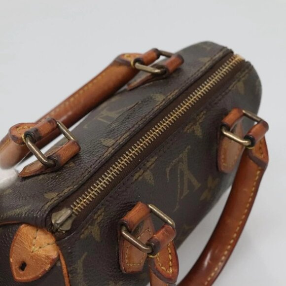 LOUIS VUITTON Monogram Mini Speedy Hand Bag M41534 LV Auth 137066 - Picture 10 of 16